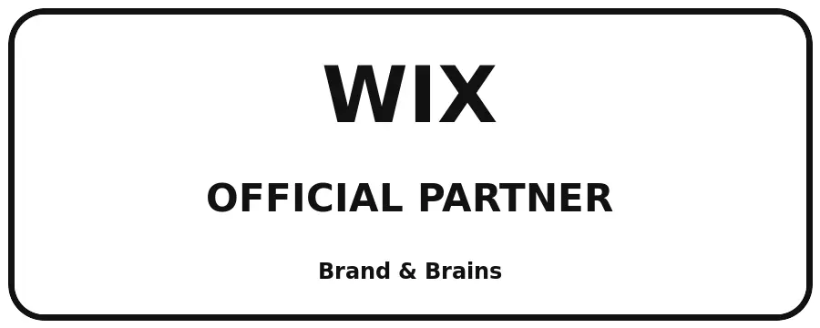Wix Official Partner badge